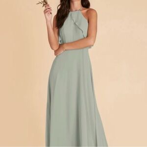 Birdy Grey Chiffon Sage Jules Dress